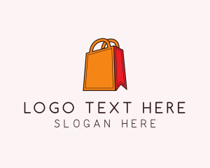 Product - Orange Shopping Bag logo design