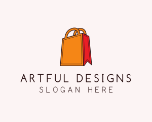 Orange Shopping Bag logo design