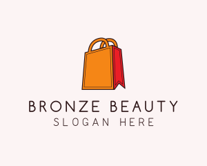 Orange Shopping Bag logo design