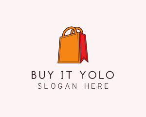 Orange Shopping Bag logo design