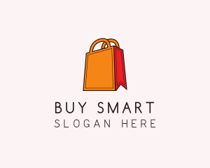 Orange Shopping Bag logo design