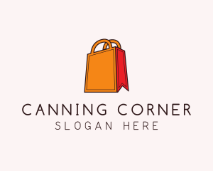 Orange Shopping Bag logo design