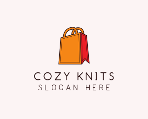 Orange Shopping Bag logo design