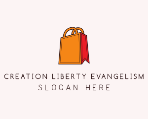 Orange Shopping Bag logo design