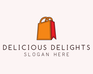 Orange Shopping Bag logo design