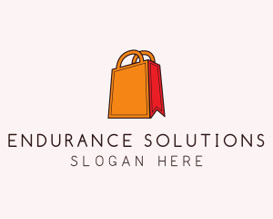 Orange Shopping Bag logo design