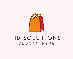 Orange Shopping Bag logo design