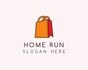 Orange Shopping Bag logo design