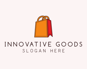 Product - Orange Shopping Bag logo design