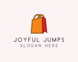 Orange Shopping Bag logo design