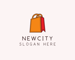 Orange Shopping Bag logo design