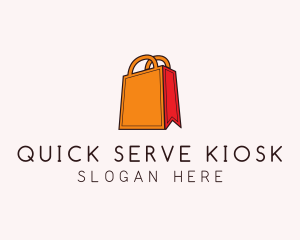 Orange Shopping Bag logo design