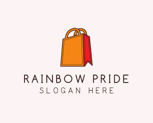 Orange Shopping Bag logo design