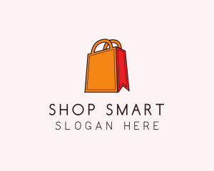 Orange Shopping Bag logo design