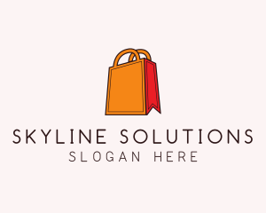 Orange Shopping Bag logo design