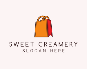 Orange Shopping Bag logo design