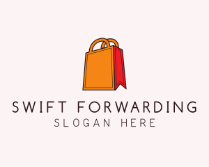 Orange Shopping Bag logo design