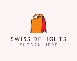 Orange Shopping Bag logo design