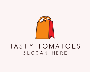 Orange Shopping Bag logo design