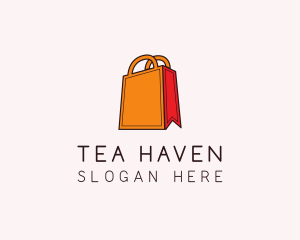 Orange Shopping Bag logo design