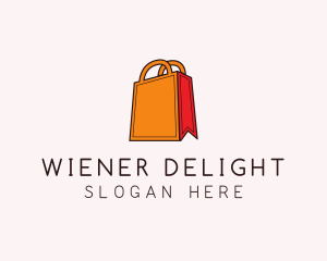 Orange Shopping Bag logo design