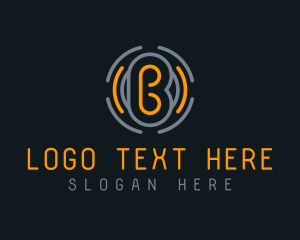 Robotic - Business Tech Letter B logo design