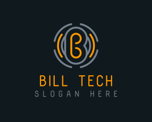 Business Tech Letter B logo design