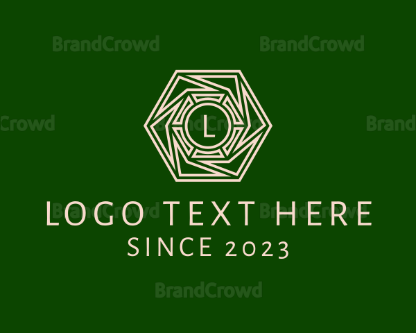 Intricate Hexagon Home Decoration Logo
