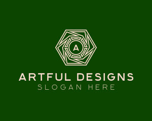 Intricate Hexagon Home Decoration  logo design