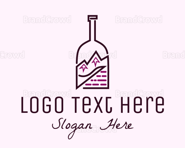 Mountain Peak Bottle Logo