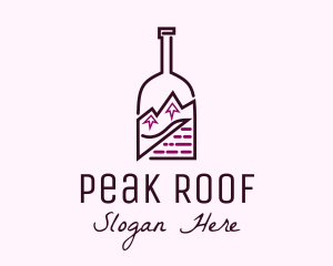 Mountain Peak Bottle logo design