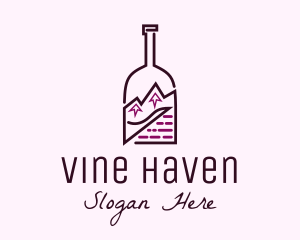 Mountain Peak Bottle logo design