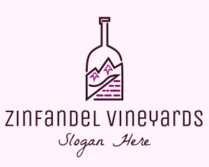 Mountain Peak Bottle logo design