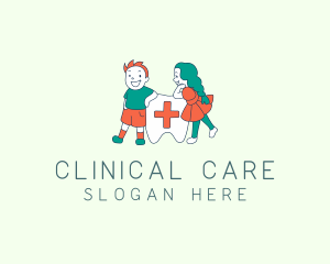 Medical Tooth Children logo design