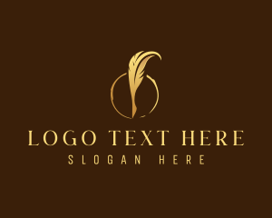 Lawyer - Feather Quill Author logo design