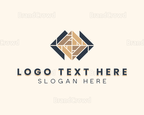 Tiles Pattern Flooring Logo