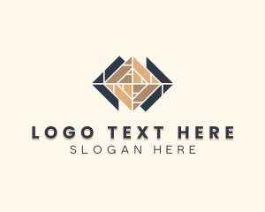 Interior Design - Tiles Pattern Flooring logo design