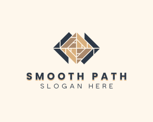 Paving - Tiles Pattern Flooring logo design