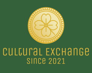 Culture - Clover Leaf Coin logo design