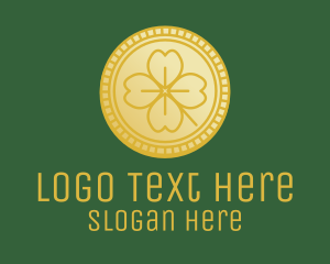 Clover Leaf Coin  Logo