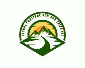 Adventure - Mountain Hills Trekking Adventure logo design