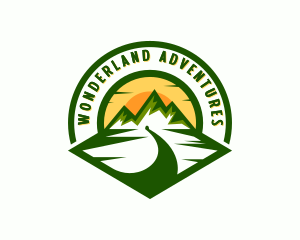 Mountain Hills Trekking Adventure  logo design