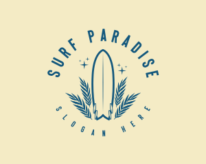 Surfboard Surfing Surfer logo design