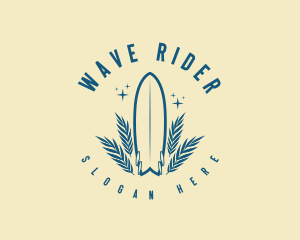 Surfboard Surfing Surfer logo design