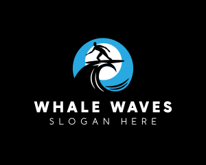 Wave Surfing Sport logo design