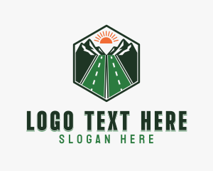 Scenic - Highway Mountain Road logo design