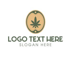 Dispensary - Cannabis Leaf Marijuana logo design