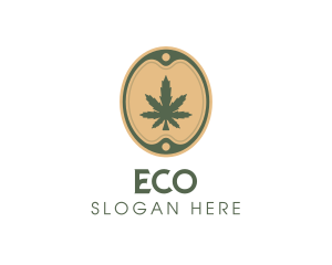 Weed Shop - Cannabis Leaf Marijuana logo design