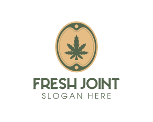 Joint - Cannabis Leaf Marijuana logo design