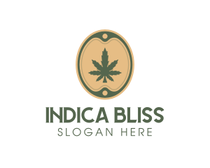 Indica - Cannabis Leaf Marijuana logo design